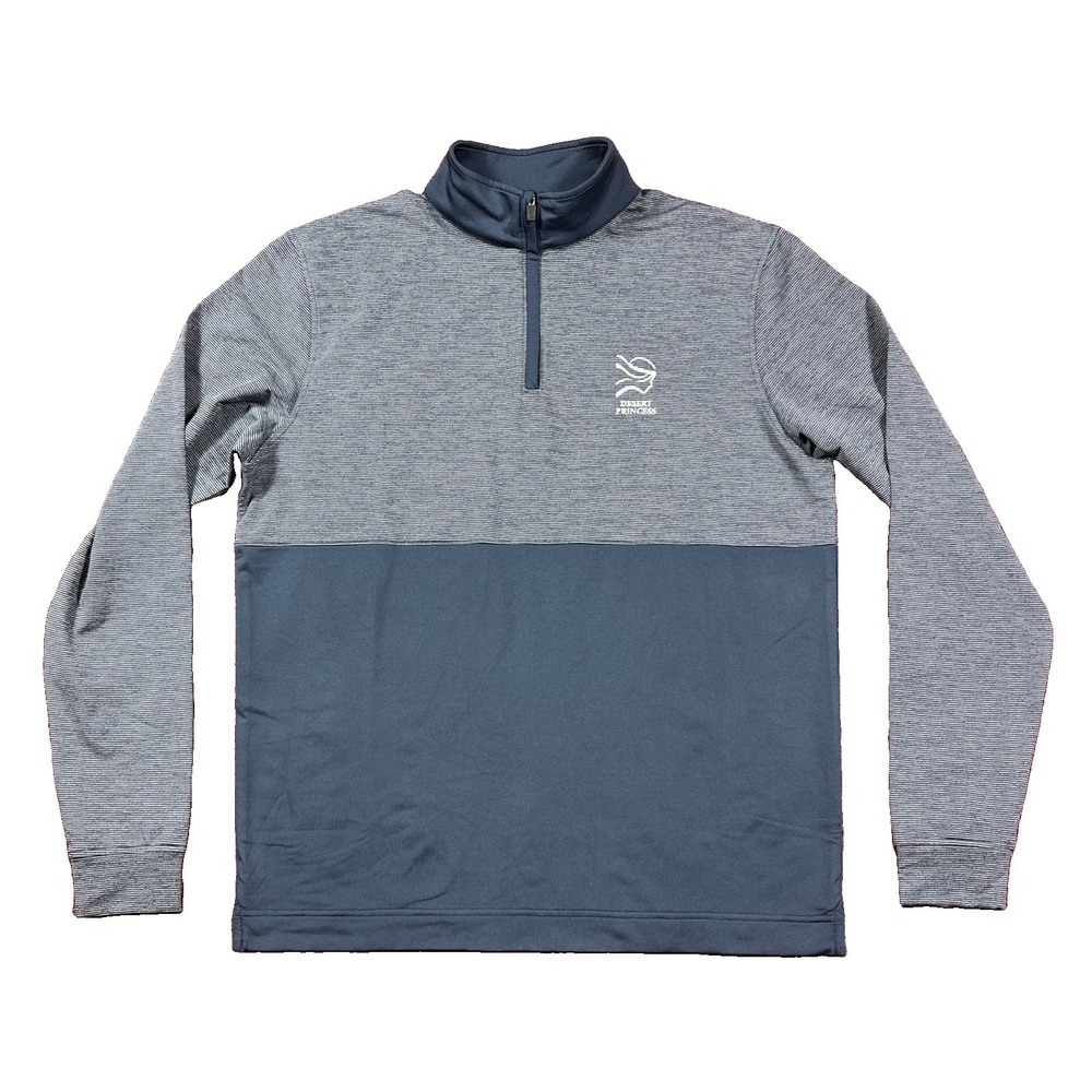 FootJoy Quarter Zip Men's Medium Desert Princess Logo Golf Outdoors NWOT Blue